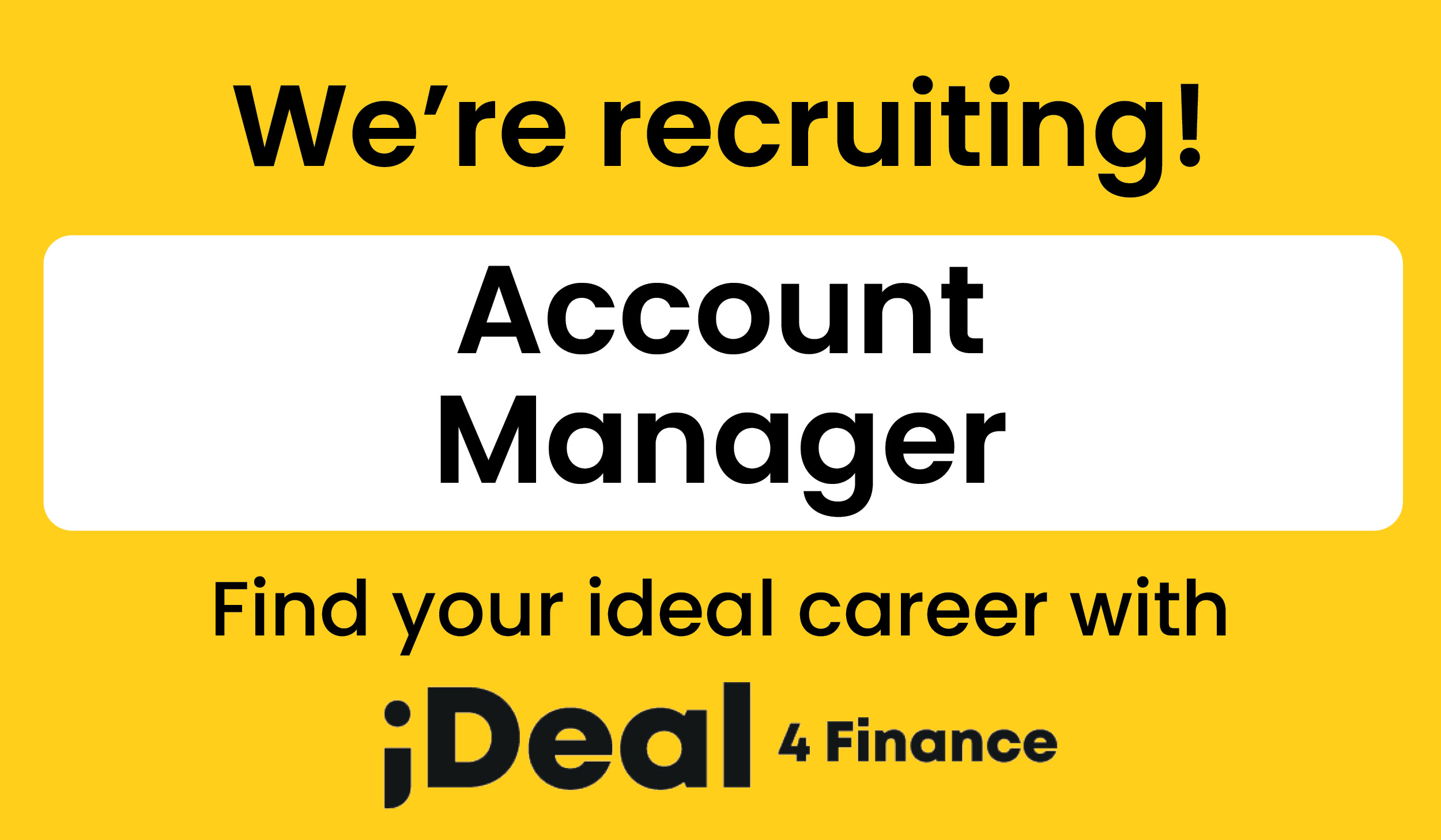 Vacancy: Account Manager